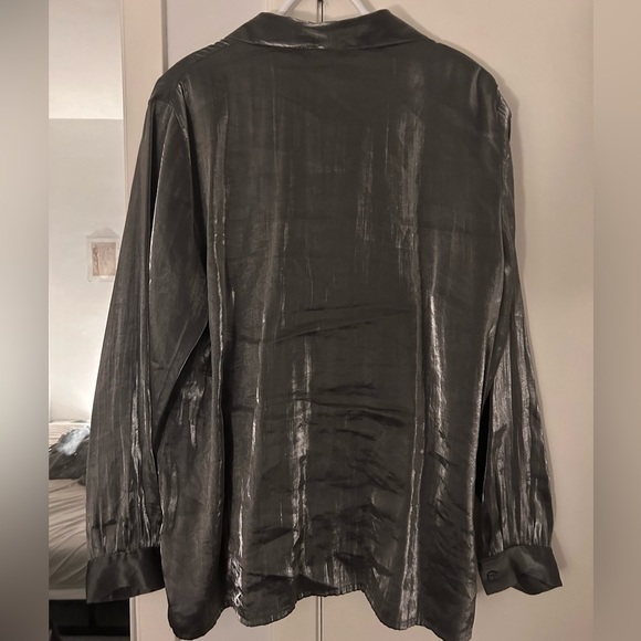 Metallic Button Down - Picture 2 of 3
